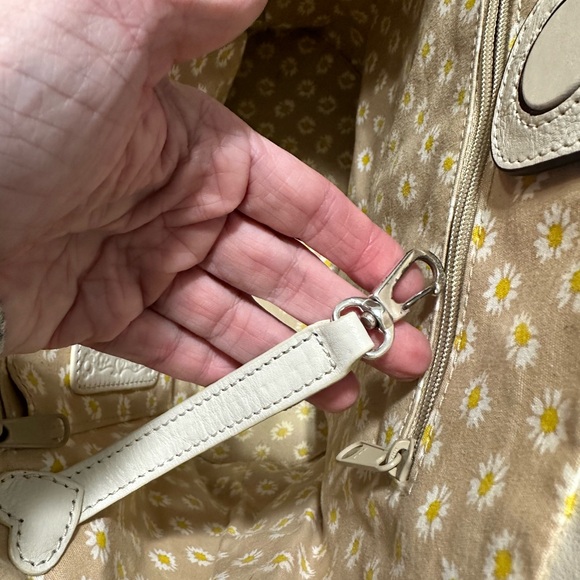 Retired Brighton Cream and Wicker Floral Tote Bag With Dustbag - Picture 11 of 16